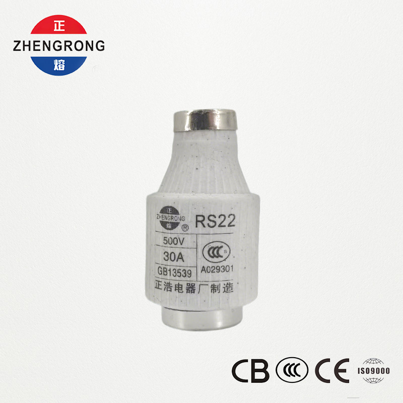 RS22 30A 500V ฟิวส์ชนิดสกรูออกฤทธิ์เร็ว | การป้องกันเซมิคอนดักเตอร์