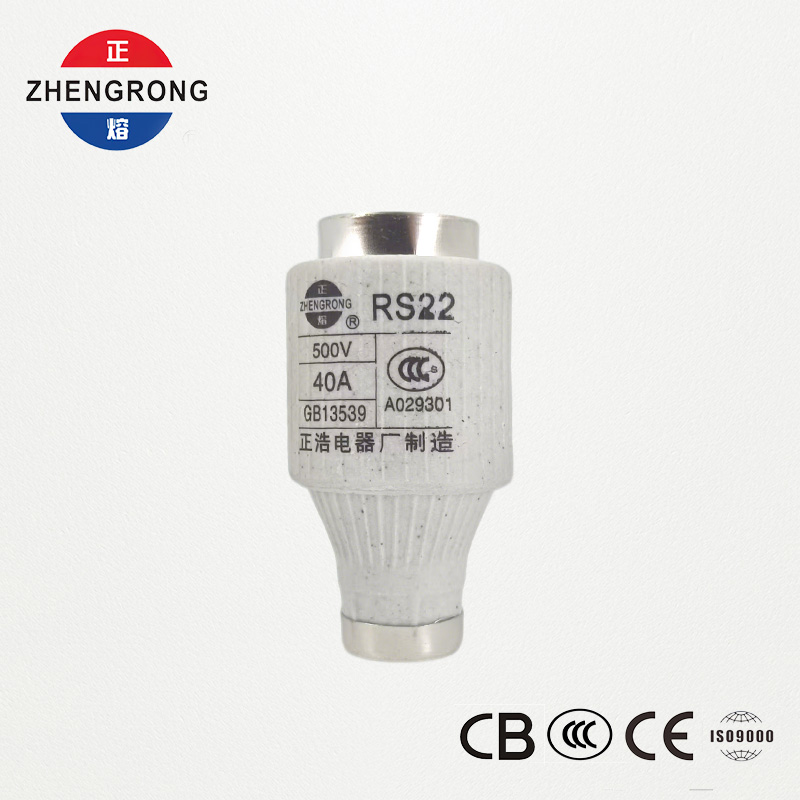 RS22 40A 500V ฟิวส์ชนิดสกรูออกฤทธิ์เร็ว | การป้องกันเซมิคอนดักเตอร์