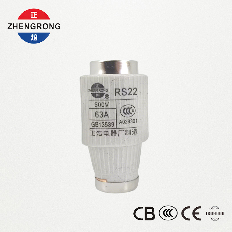 RS22 63A 500V ฟิวส์ชนิดสกรูออกฤทธิ์เร็ว | การป้องกันเซมิคอนดักเตอร์
